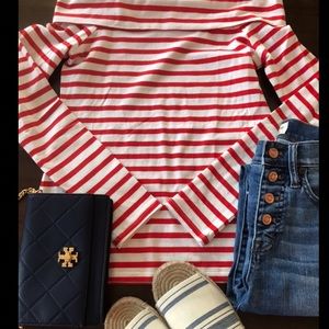 J.Crew off the shoulder top